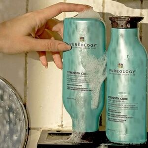 NEW FULL SET Pureology Strength Cure Shampoo/Conditioner  Duo 100% VEGAN